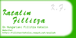 katalin fillitza business card
